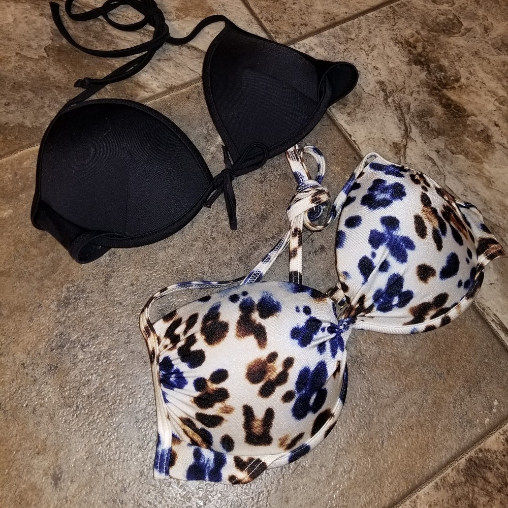 2 Victoria Secret push up bikini tops